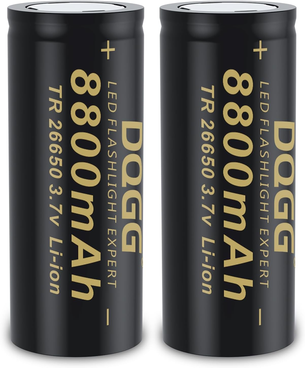 High-Power 26650 Rechargeable Batteries 8800mAh - 2 Pack