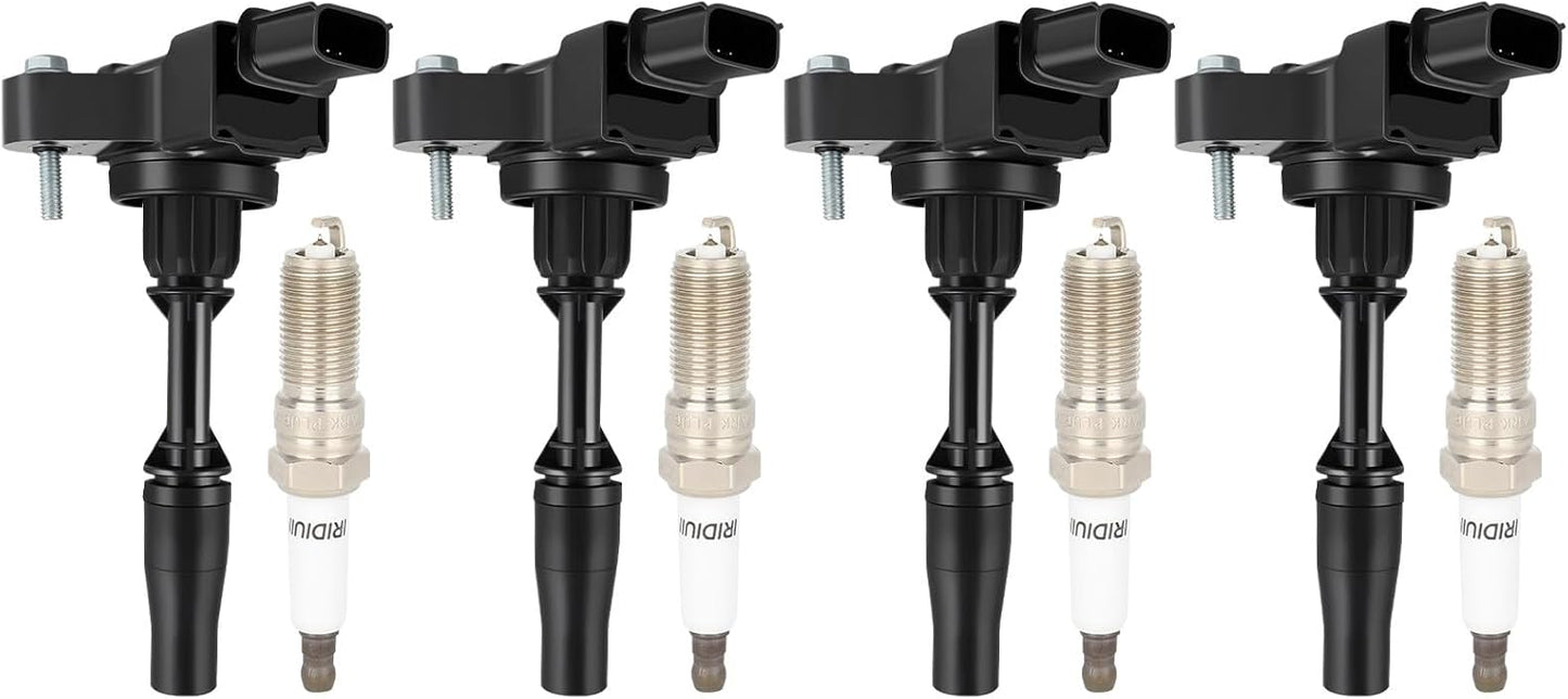 ECCPP UF680 Ignition Coils and Iridium Spark Plugs Set