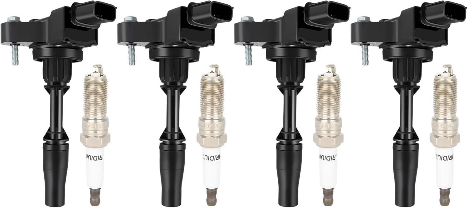 ECCPP UF680 Ignition Coils and Iridium Spark Plugs Set