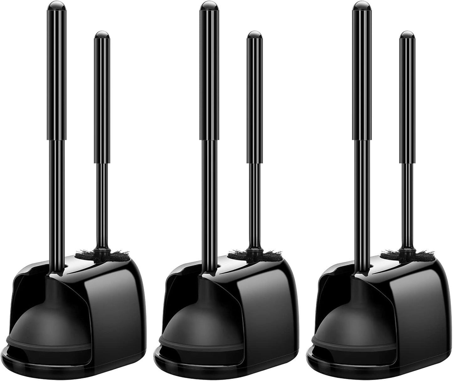 SetSail Toilet Brush and Plunger Set for Deep Cleaning Needs