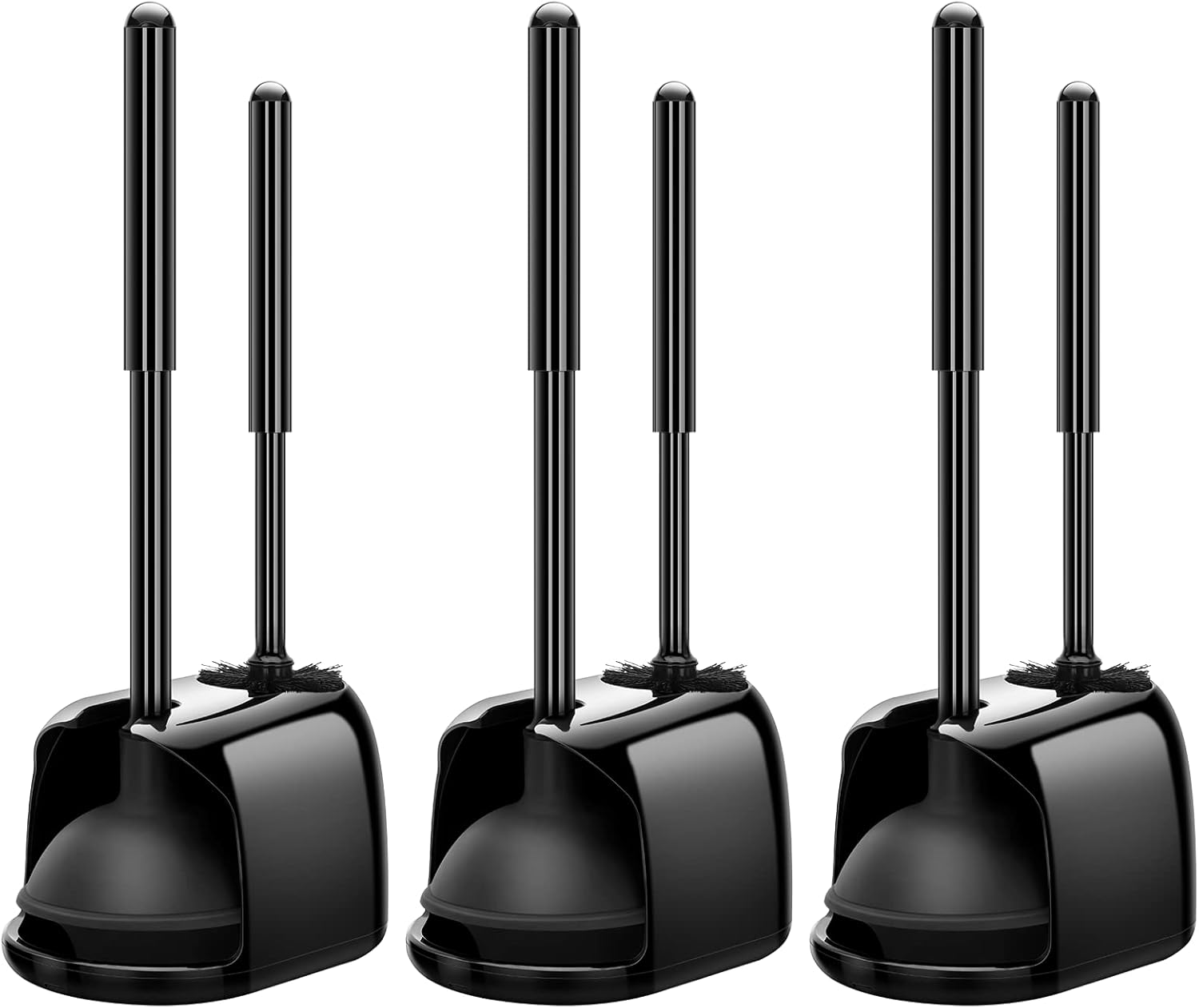 SetSail Toilet Brush and Plunger Set for Deep Cleaning Needs