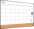Dry Erase Calendar with Cork Board 36in x 24in - Monthly Combo