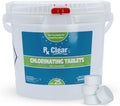 Rx Clear 1in Chlorine Tabs 25 Pounds - Long Lasting Pool Sanitizer
