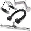 Cable Machine Attachments 4-Piece Set - Heavy Duty 880 LB Capacity