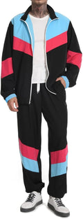80s 90s Tracksuit Men Retro Windbreaker Set - Lightweight Comfort