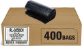 55 Gallon Trash Can Liners 400 Count - Heavy Duty 1.5 MIL Black