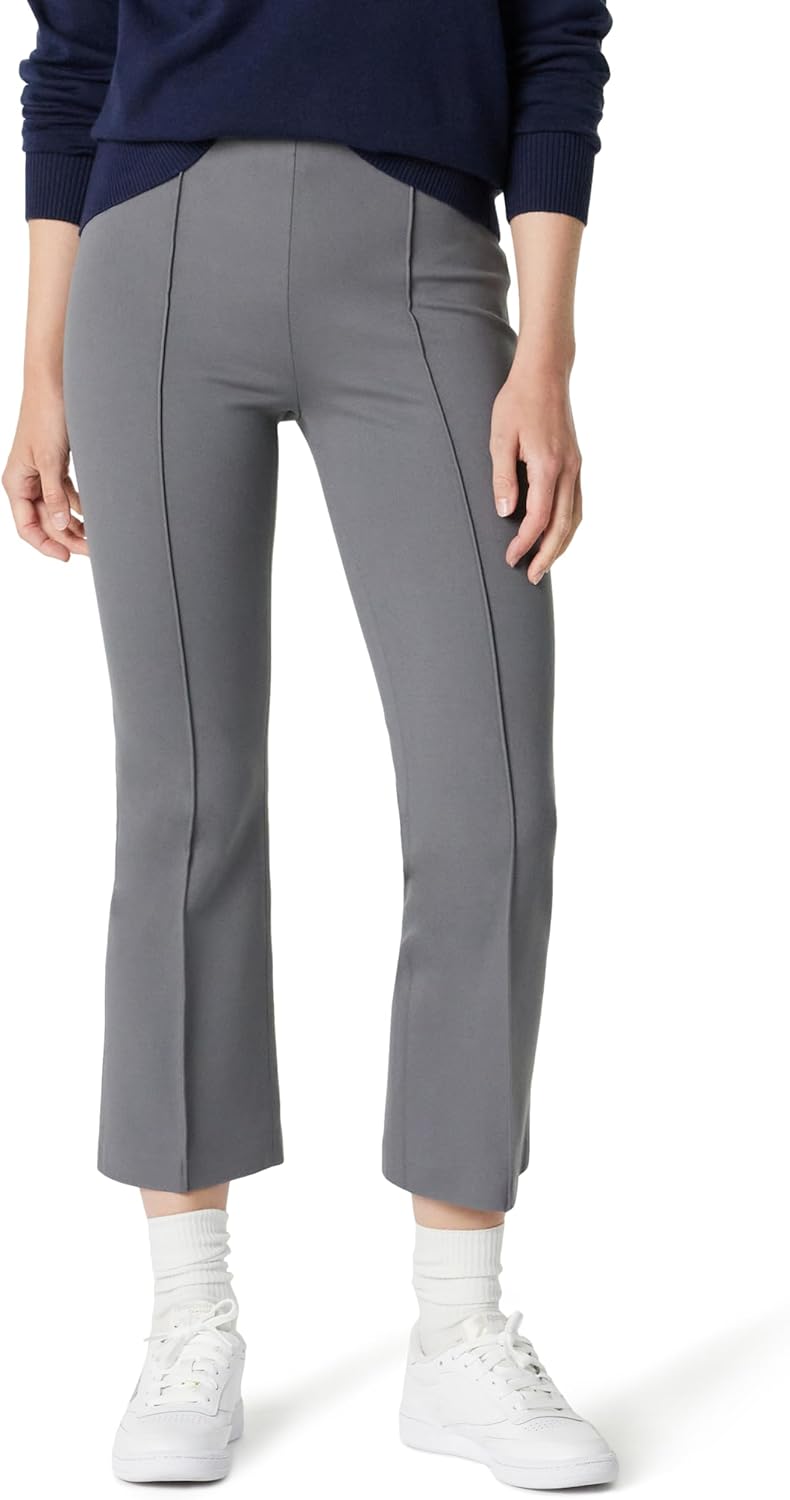 The Drop Women's Kristy Ponte Kick Crop - Timeless Wardrobe Staple