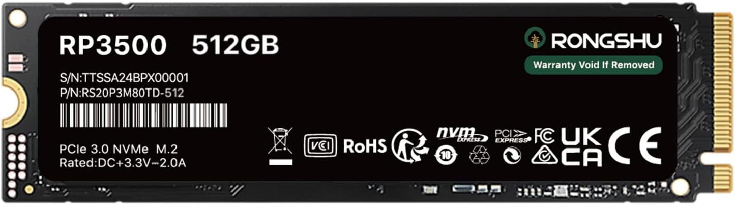 512GB NVMe SSD M.2 PCIe Gen 3x4 for Fast Performance and Reliability