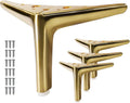 6-inch Brushed Gold Furniture Legs for Modern Furniture Upgrade
