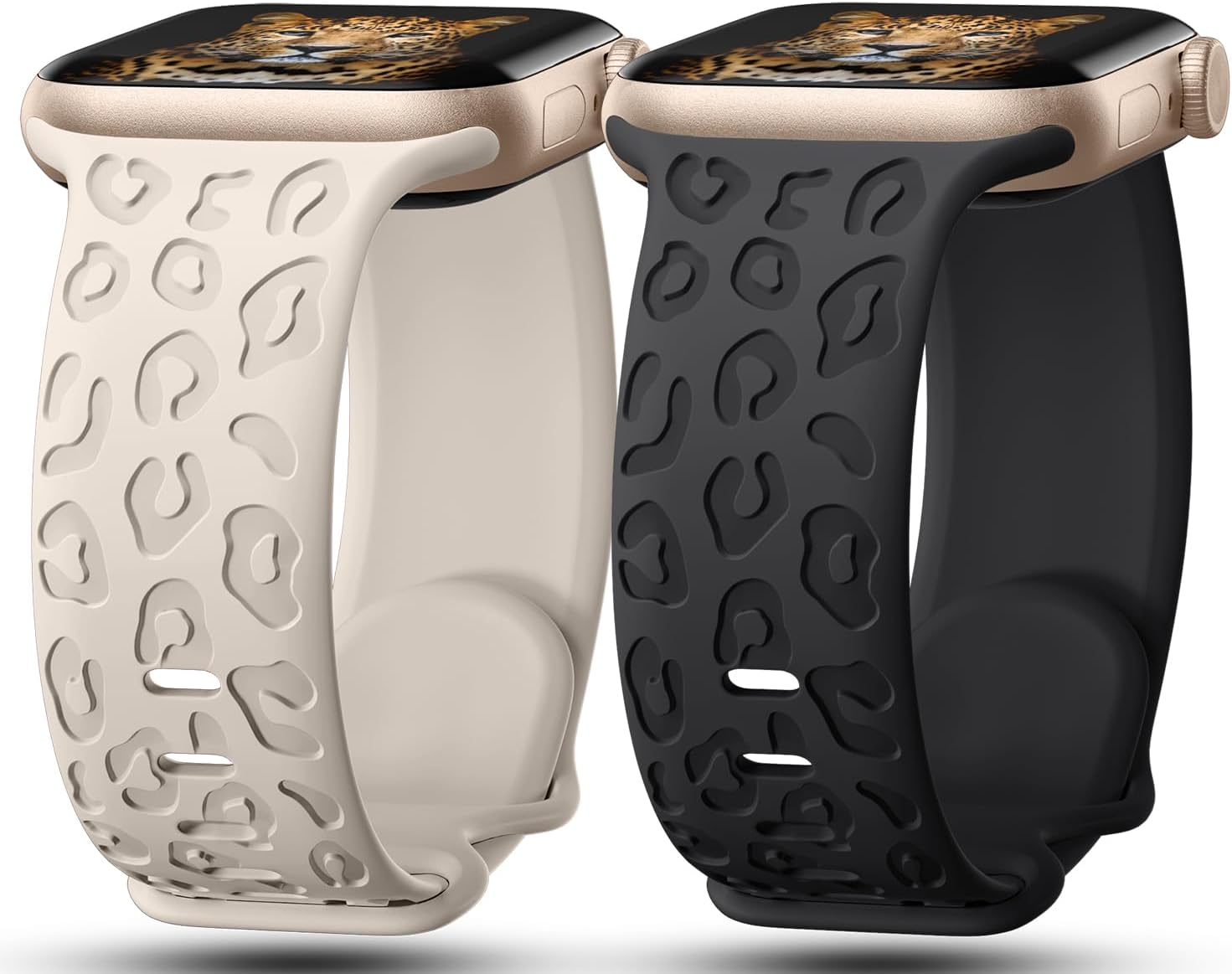 Leopard Silicone Apple Watch Bands - Stylish & Sporty!