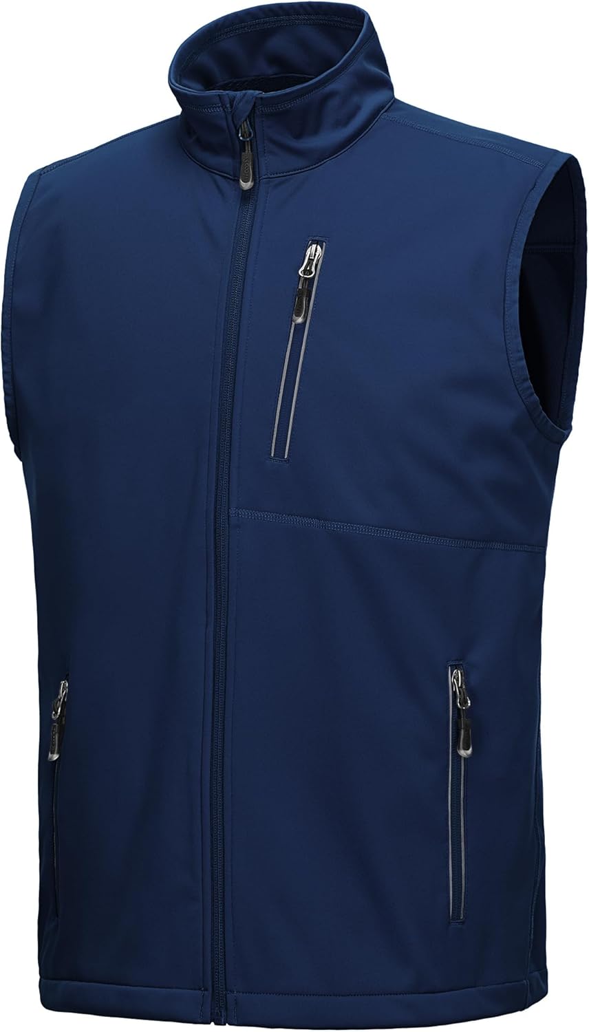 33,000ft Men's Windproof Lightweight Golf Vest for Outdoor Sports