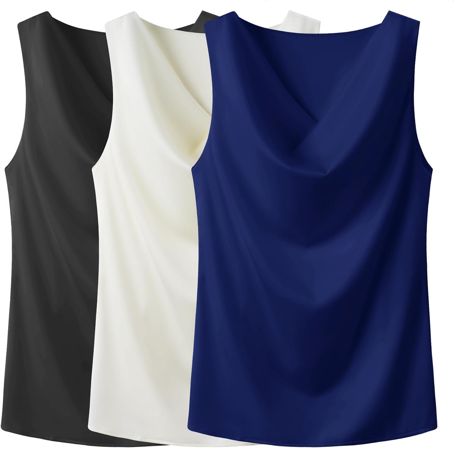 Wantschun Women's Cowl Neck Camisole for Stylish Comfort