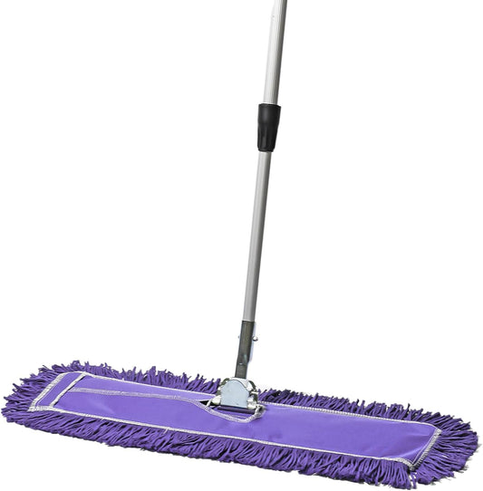 24 Inch Purple Commercial Dust Mop for Efficient Floor Cleaning