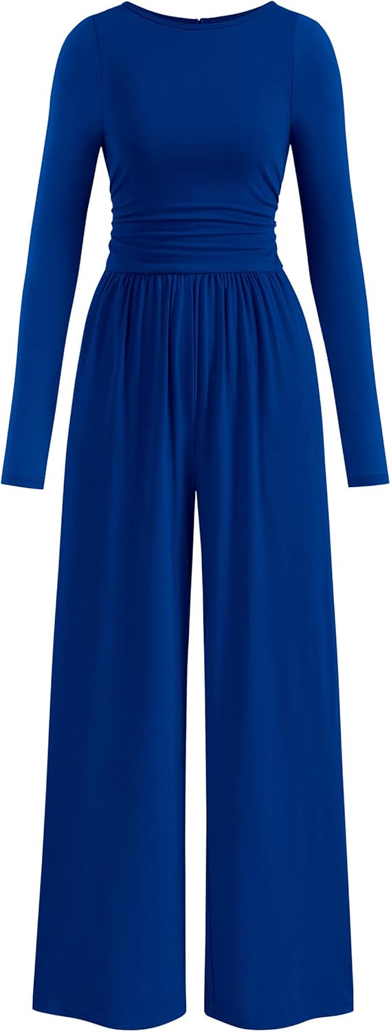 Stylish Long Sleeve Wide Leg Jumpsuits for Women Fall 2025