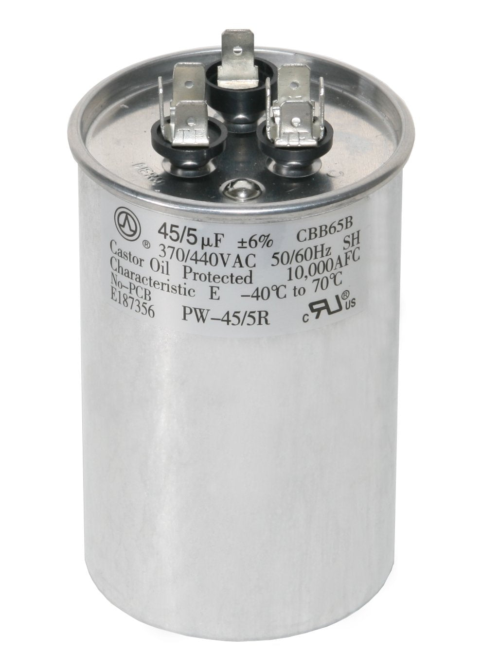 PowerWell 45/5 uf Dual Run Capacitor - Lasts 5 Years