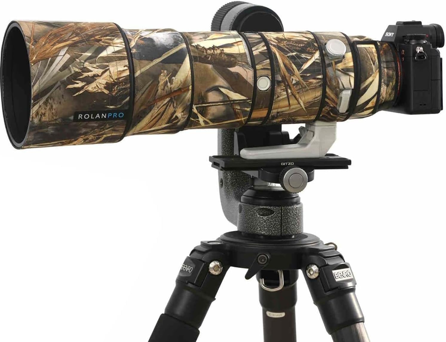 ROLANPRO Waterproof Camouflage Cover for Sony FE 200-600mm Lens