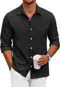 Men's Oxford Shirt Long Sleeve Button Down - Regular Fit Dress Shirt