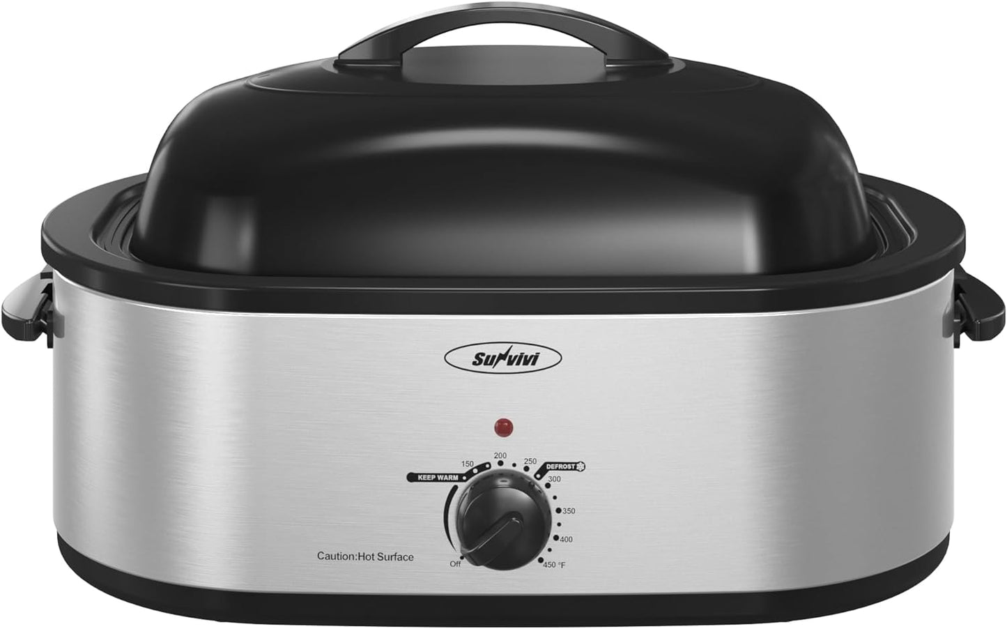 Electric Roaster Oven with Viewing Lid and 20QT Capacity