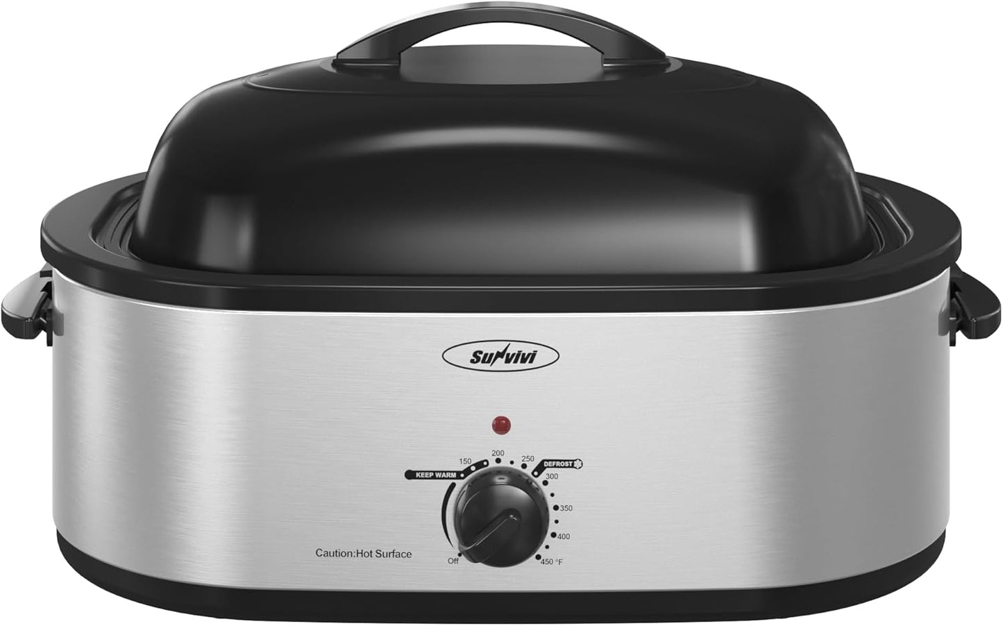 Sunvivi Electric Roaster 18 Quart with Self-Basting Lid