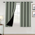 100% Blackout Curtains 54 in Length - Thermal Insulated Panels Cyan