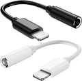 Lightning to 3.5 mm Headphone Adapter 2 Pack - MFi Certified