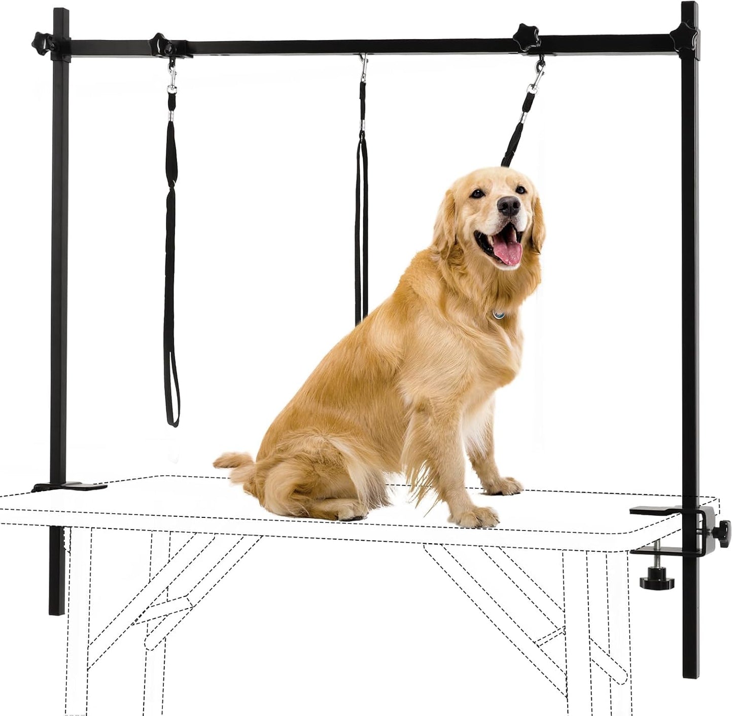 KELIXU Dog Grooming Arm with Clamps - Adjustable Pet Grooming