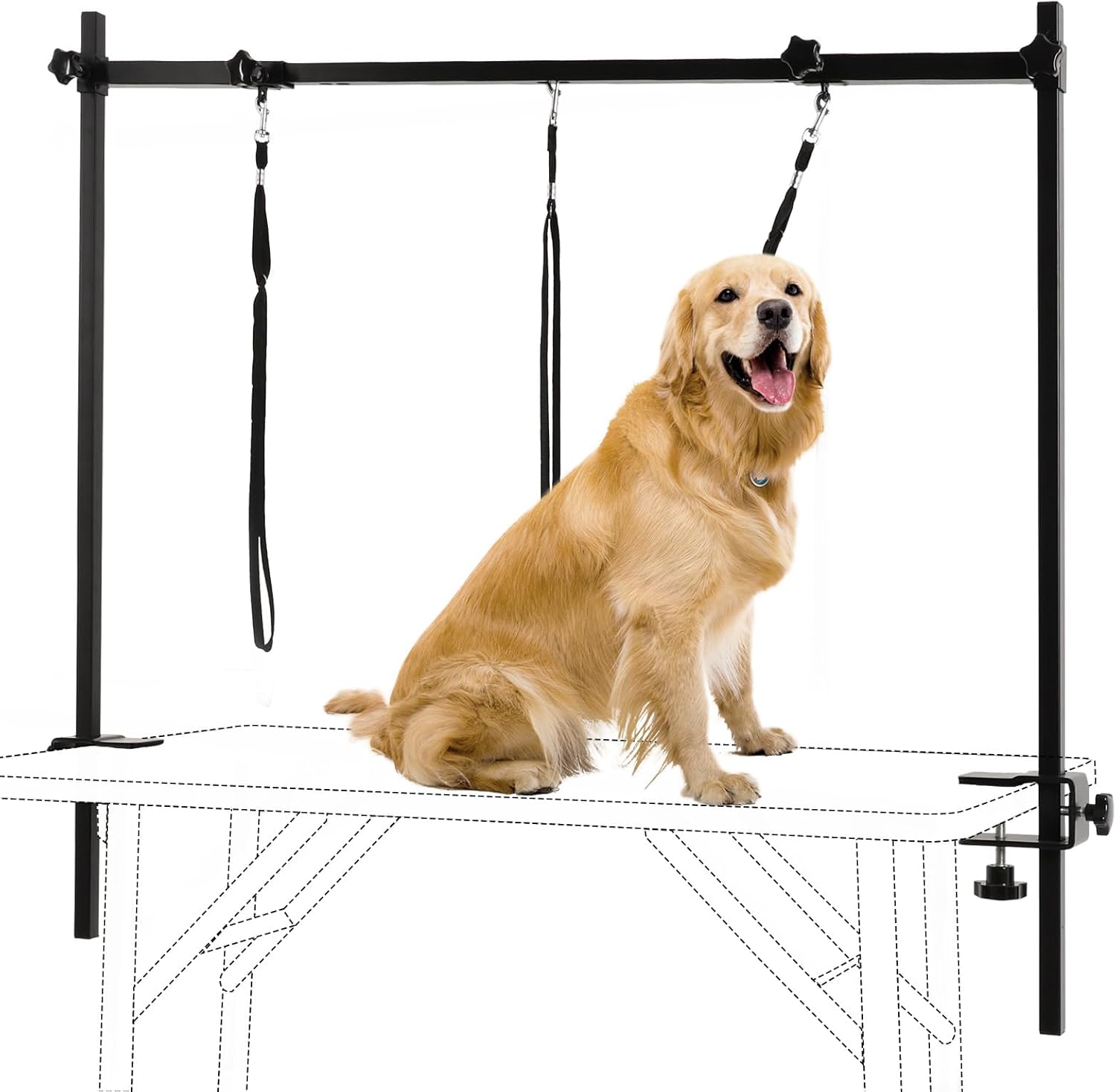 KELIXU Dog Grooming Arm with Clamps - Adjustable Pet Grooming