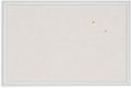 Linen Bulletin Board 30in x 20in - White Farmhouse Frame