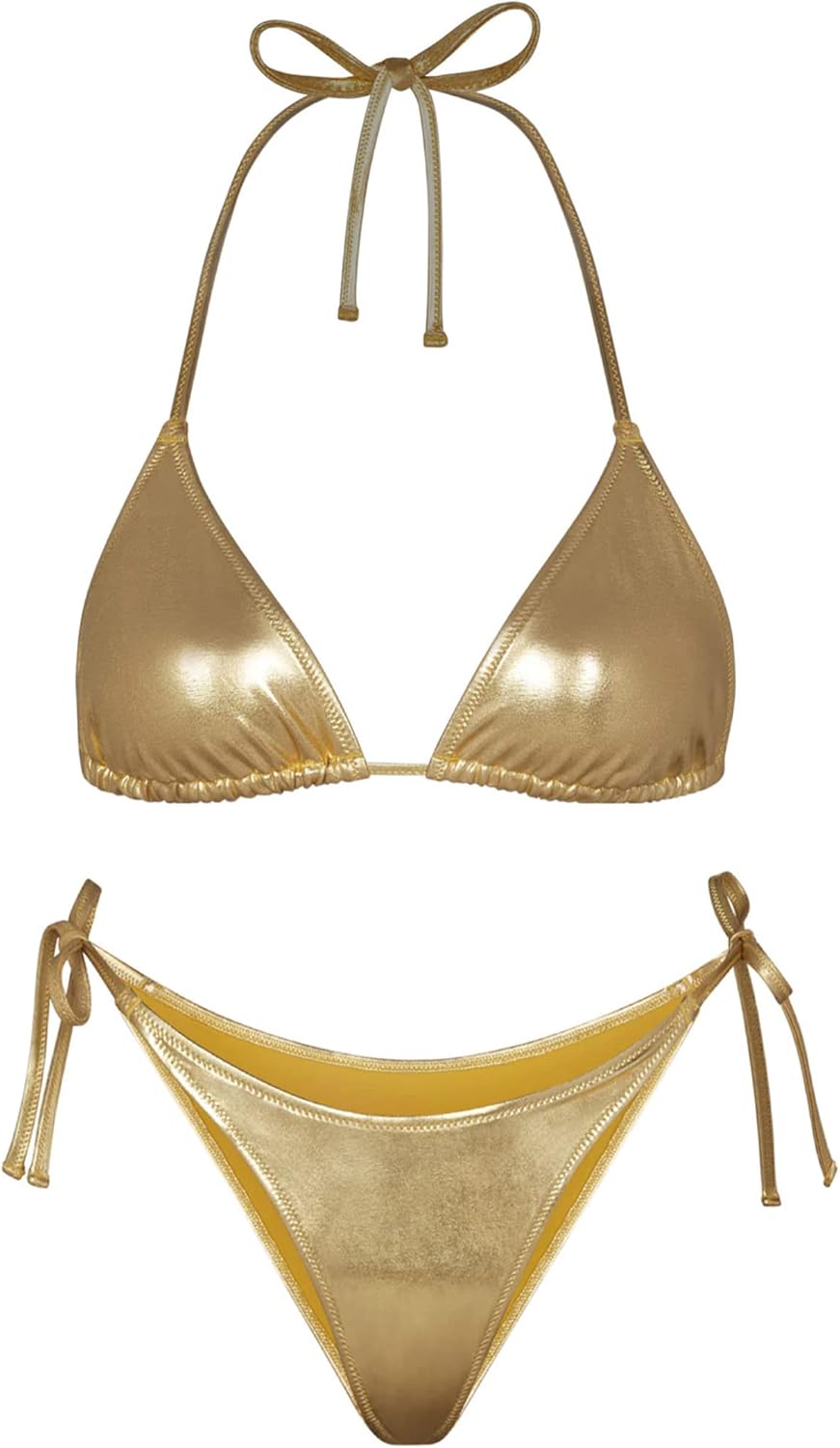 EVELUST Metallic String Bikini - Shimmer & Shine!