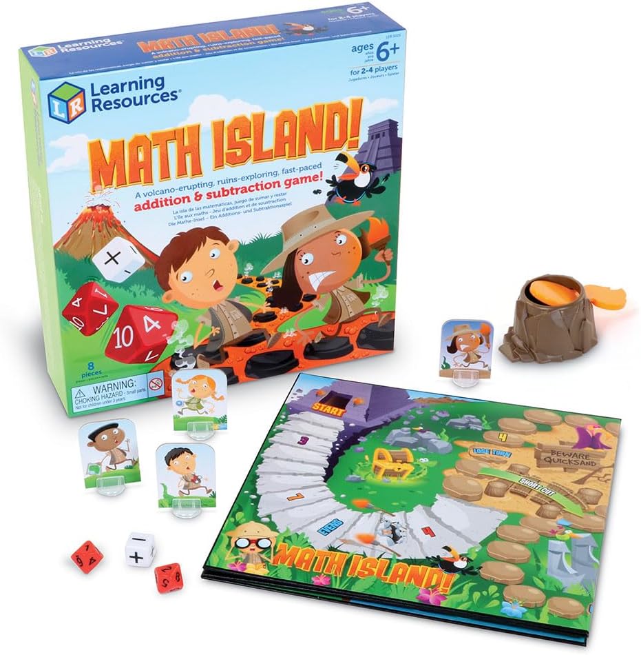 Math Island Game Set - Teach Addition & Subtraction