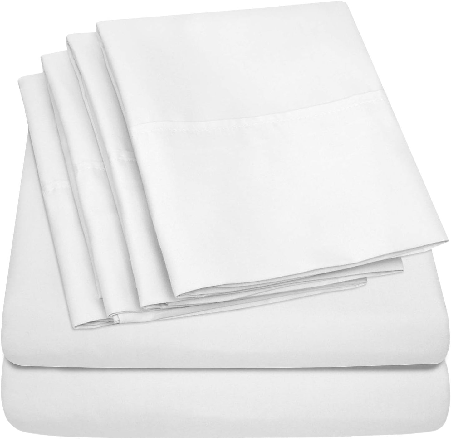 Cal King Size Bed Sheets - 6 Piece Supreme Collection Set