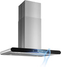Tiesay Island Range Hood 36 in 700 CFM - Powerful, Quiet Extraction
