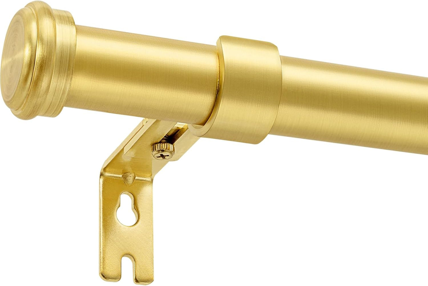 Adjustable Heavy Duty Curtain Rod - Brushed Gold