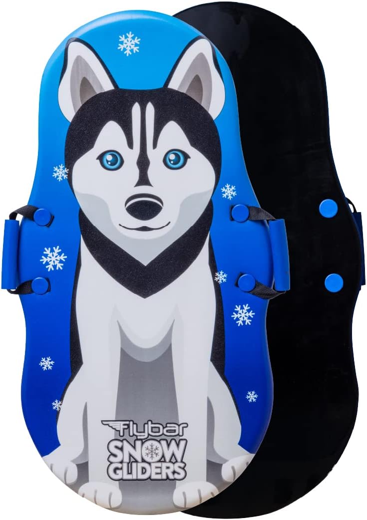 Flybar Kids 36in Husky Dog Foam Toboggan Snow Sled for Fun