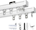 Double Aluminum Ceiling Track for Hospitals & RVs - 6m White