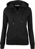 Women's Casual Full-Zip Hooded Lightweight Sweatshirt - Everyday Layer