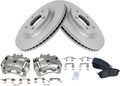 Front Semi-Metallic Brake Pad & Rotor Kit for 2017-2019 Nissan Sentra