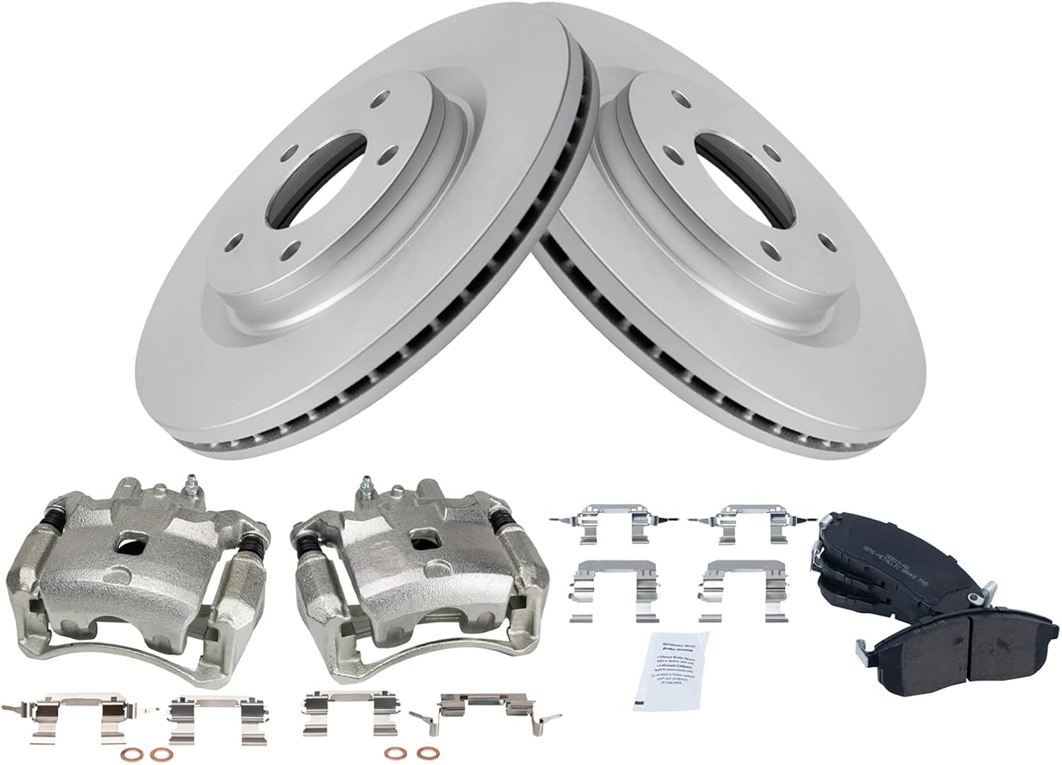 TRQ Front Brake Pad & Rotor Kit for 2017-2019 Nissan Sentra