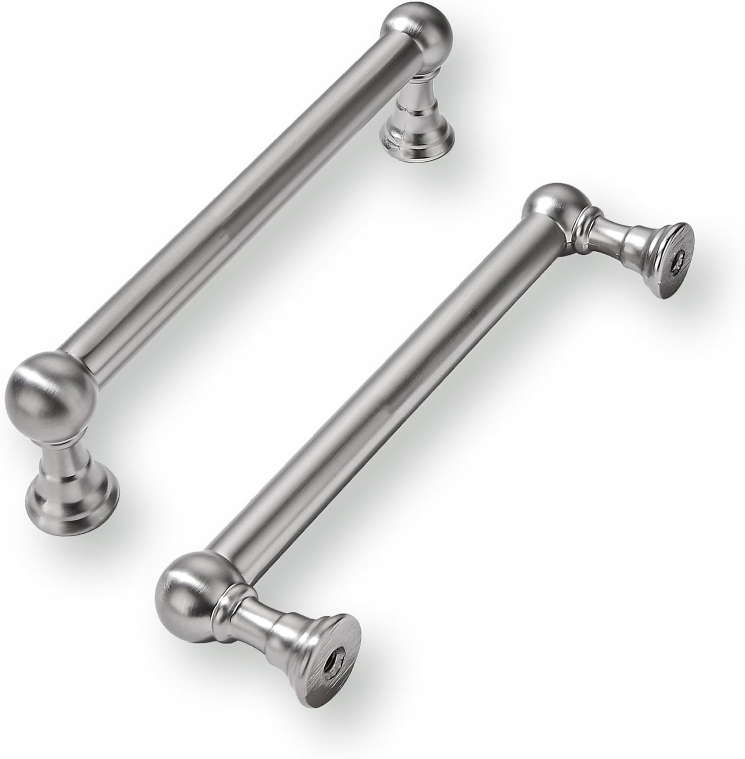 Brushed Nickel Cabinet Pulls 10 Pack for Kitchen Hardware