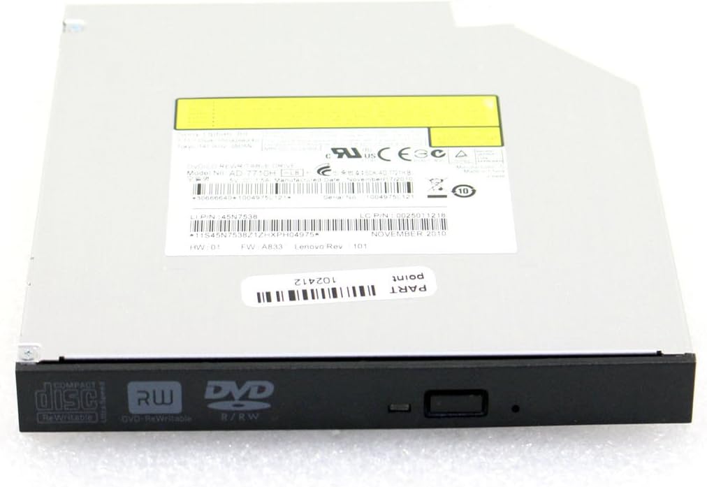 Sony Optiarc DVD/CD Rewritable Drive - AD-7710H 8x SATA Black