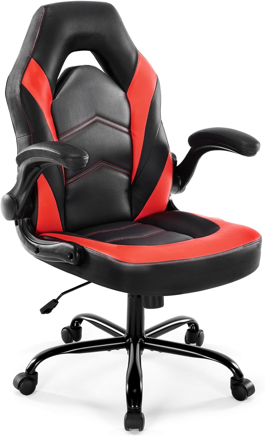 DUMOS Ergonomic Gaming Chair - Lumbar Support, Swivel Wheels