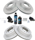 Front and Rear Performance Brake Pad & Rotor Kit for 2010-22