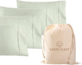 1000 TC Sage Standard Pillowcases Set of 4 - Silky 100% Egyptian