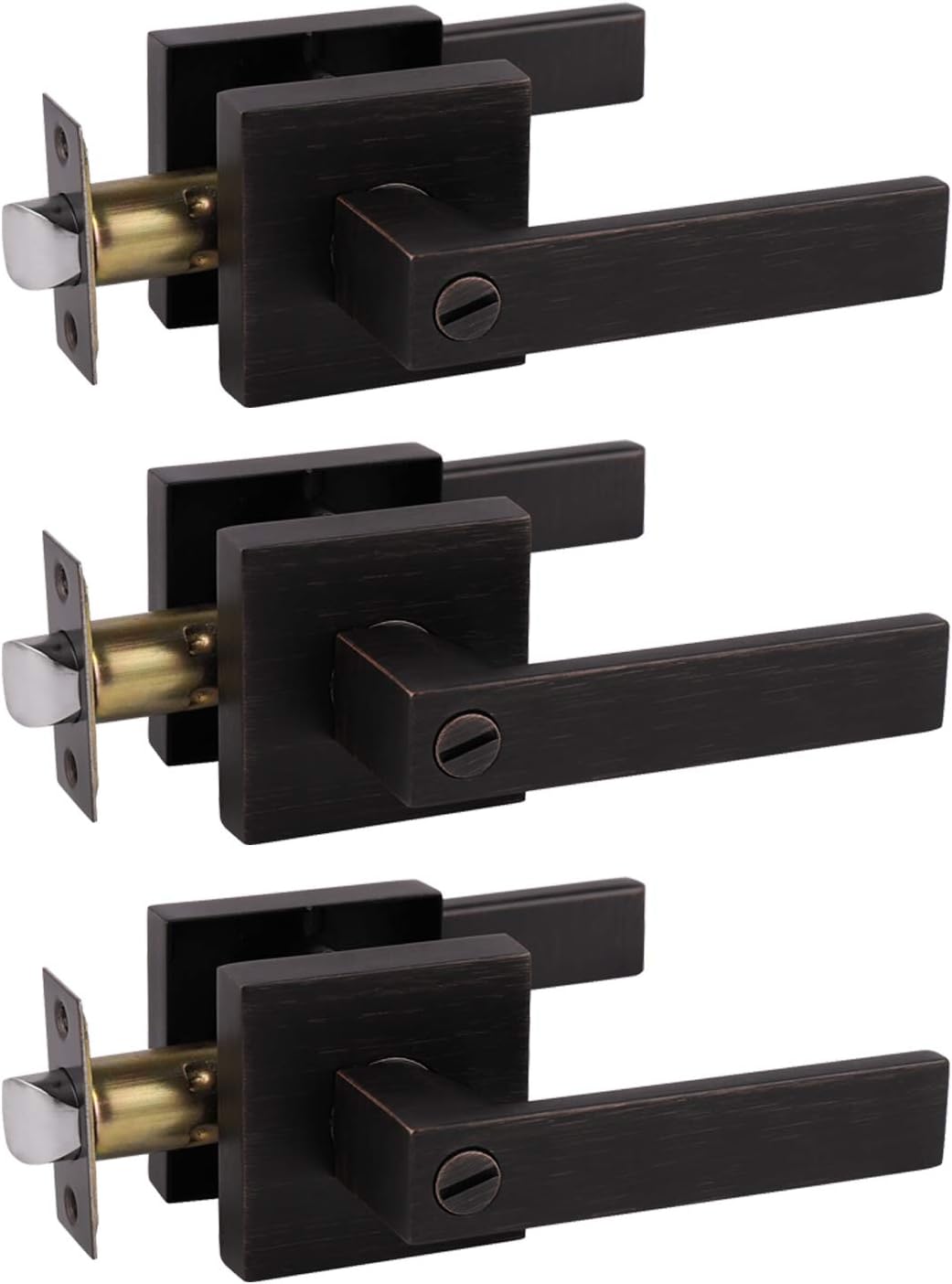 Probrico Privacy Door Levers for Bedroom and Bathroom Use