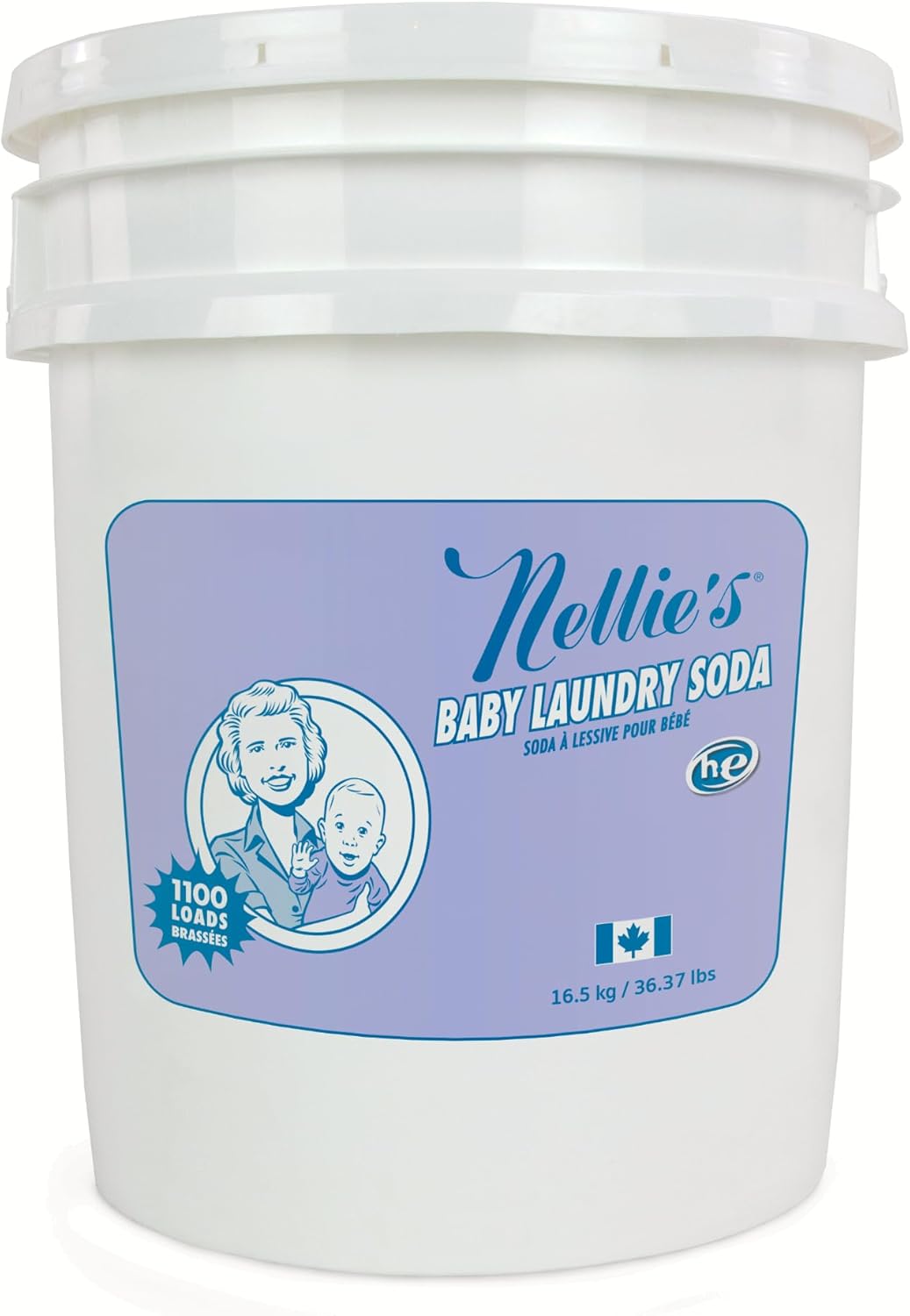 Nellie's Hypoallergenic Baby Laundry Powder - 1,110 Loads