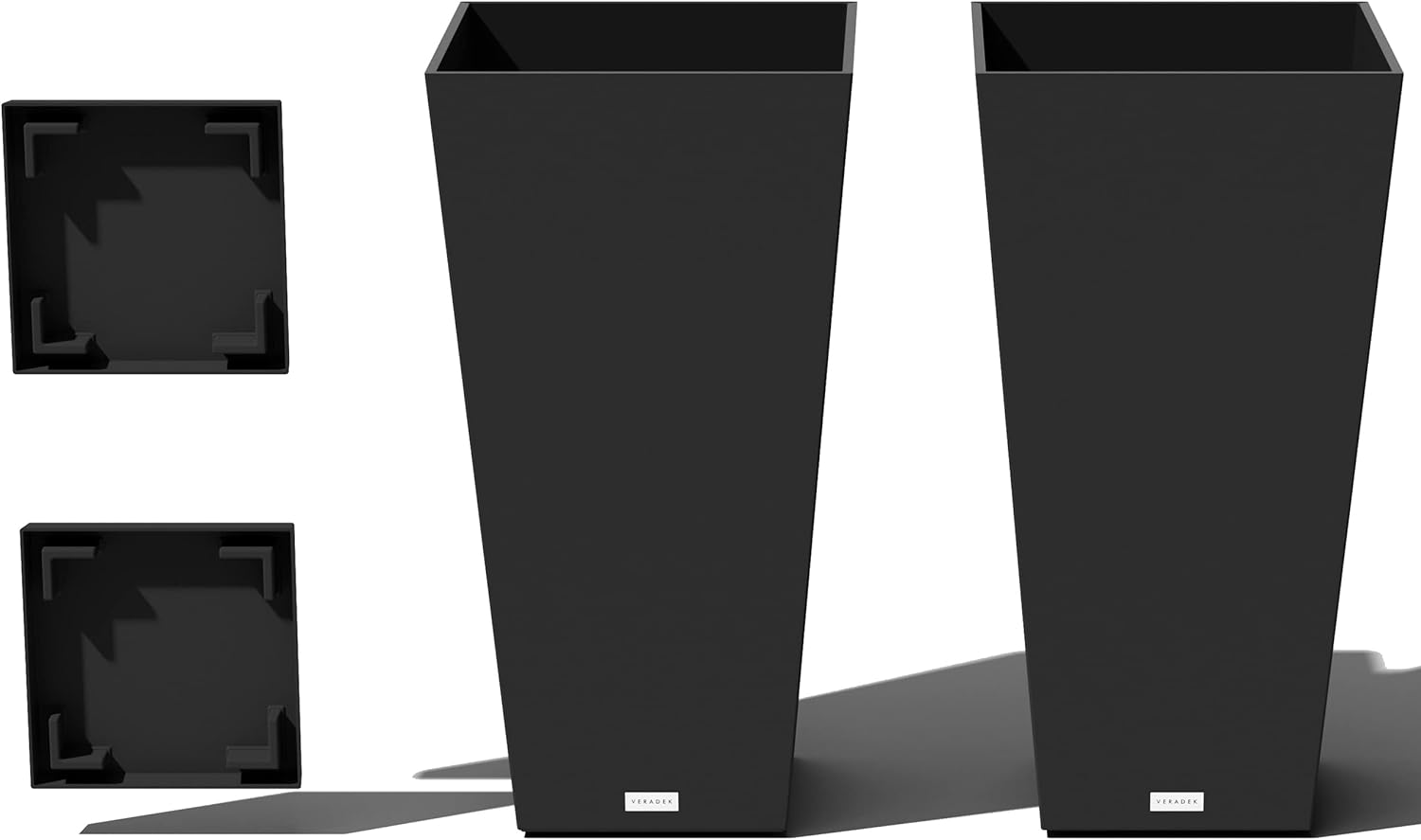 Veradek V-Resin Indoor/Outdoor Taper Planter - 30 Inch Set