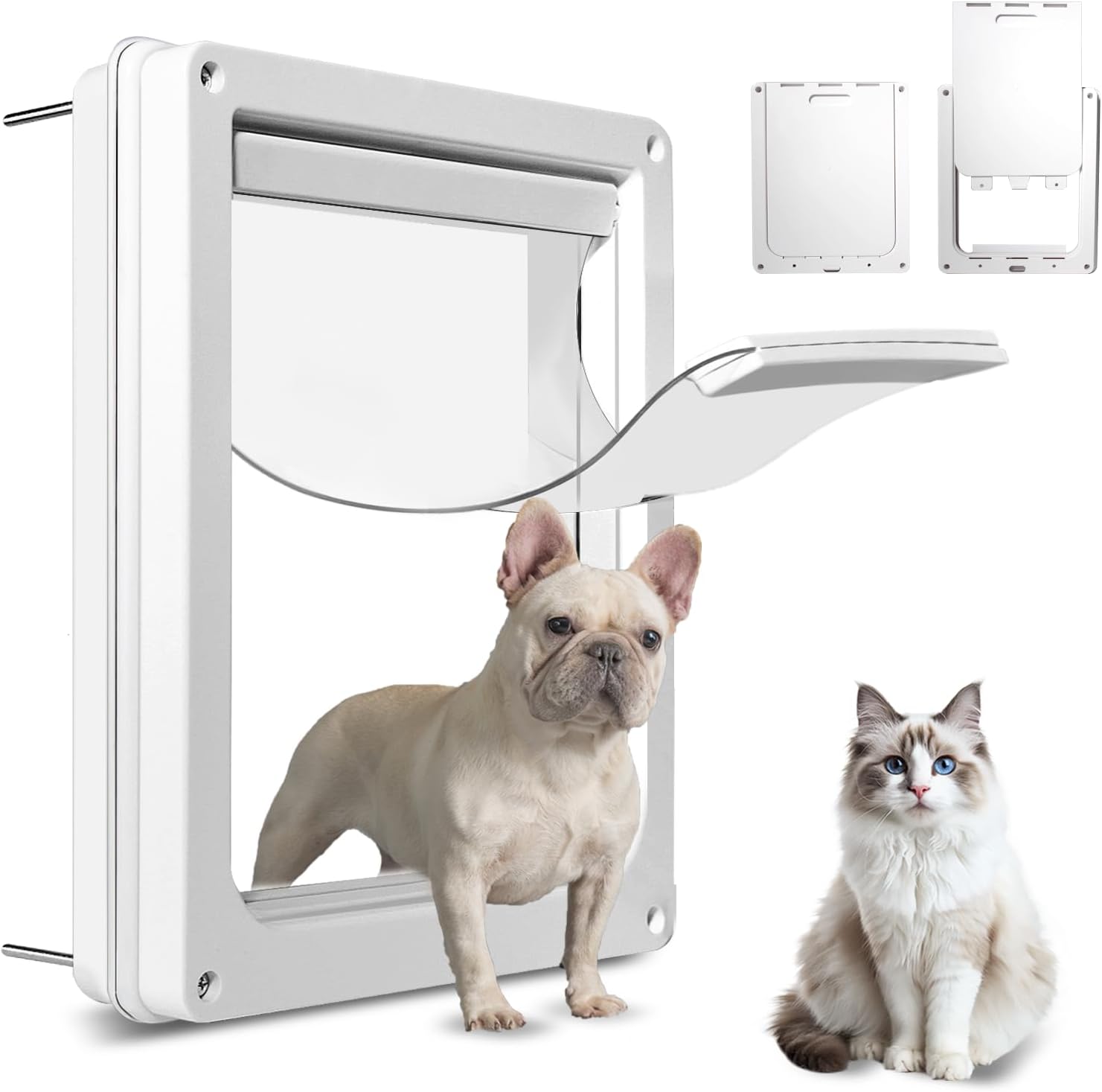 Never Rust Plastic Dog Door with Magnetic Flap for Pets