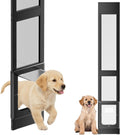 Dog Door for Sliding Glass Door L - Magnetic Flat Insert (Black)