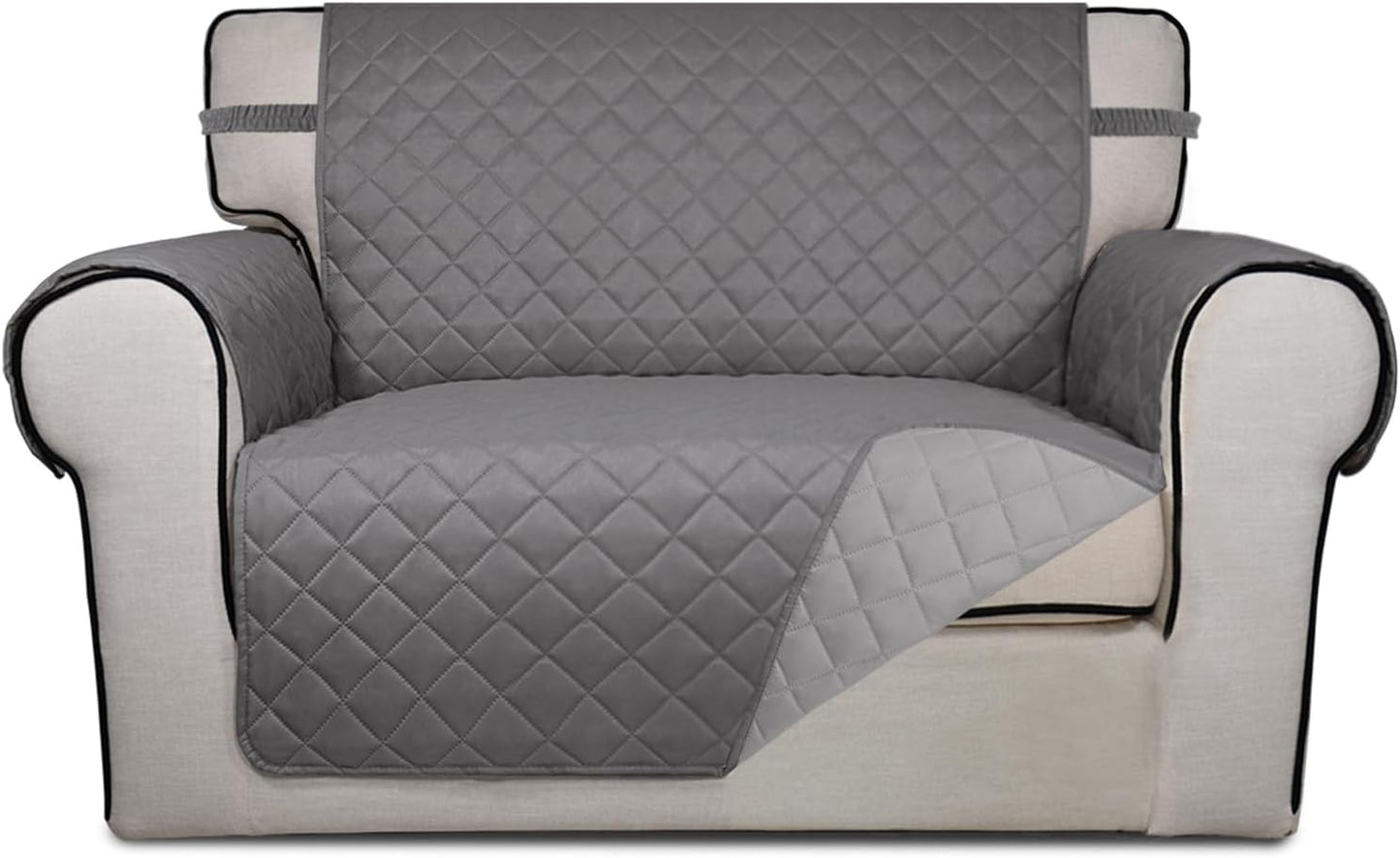 PureFit Reversible Quilted Sofa Cover for Pets and Kids