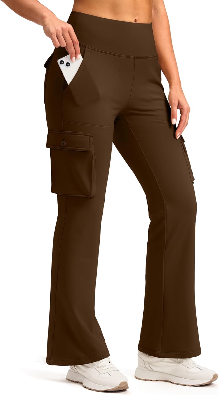High Waist Yoga Pants with 6 Pockets for Fitness and Travel